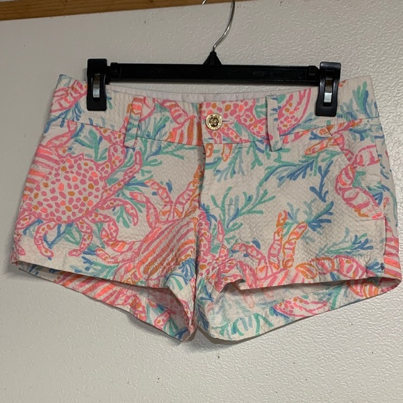 LILLY PULITZER THE WALSH SHORT 2 PINK BLUE - Picture 2 of 8